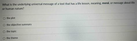 Decoding Text's Underlying Message