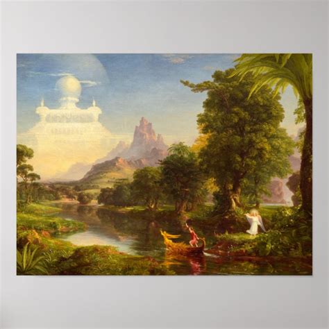 The Voyage Of Life Youth 1842 Metal Poster By Thomas Cole Metal Posters