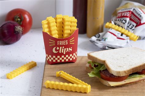 These Crinkle Cut Fry Shaped Bag Clips Add An Adorable Sense Of Whimsy