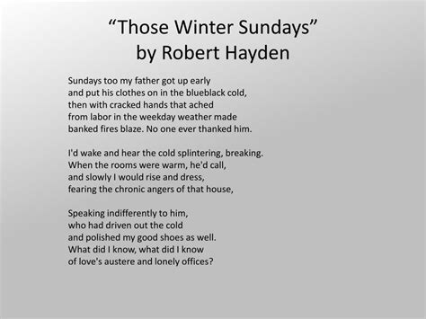 Revisiting Those Winter Sundays: Memories That Warm Our Hearts