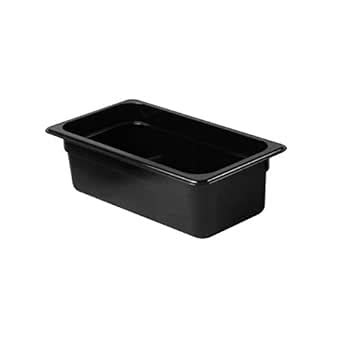 Thunder Group Plpa8134bk Third Size 4 Deep Polycarbonate Food Pan Black Thunder Group Plpa8134bk Third Size 4 Deep Polycarbonate Food Pan Black