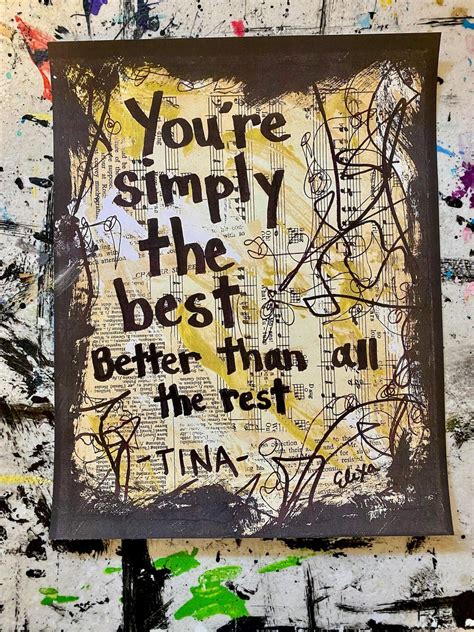 Tina Turner Art Simply The Best Painting Broadway Musical Theatre