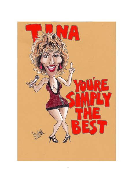 Tina Turner You Re Simply The Best Greetings Card Local Lingo