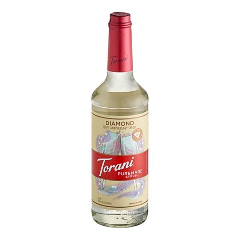 Torani Diamond Flavoring Syrup 750 Ml Glass Bottle Torani Diamond Flavoring Syrup 750 Ml Glass Bottle