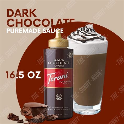 Torani Puremade Sauce 16 Oz 500Ml Squeeze In Caramel Dark