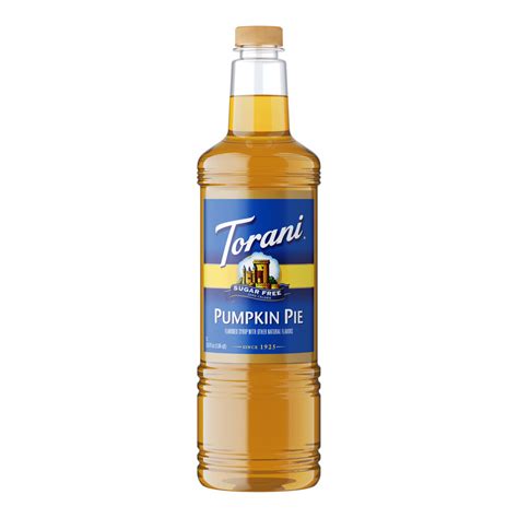 Torani Sugar Free Pumpkin Pie Flavoring Syrup 750 Ml Plastic Bottle 4