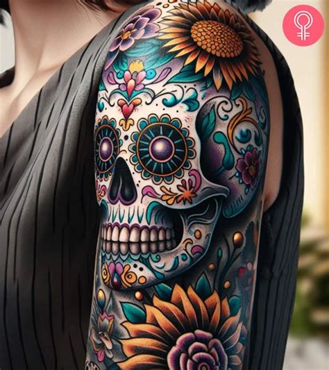 Traditional Candy Skull Tattoos