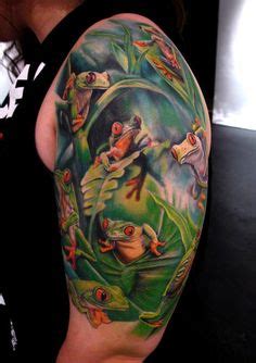 Tree Frogs Half Sleeve Tattoo By Stefano Alcantara Tattoonow