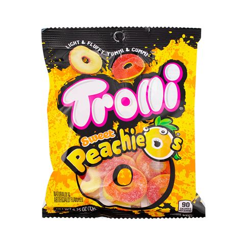 Trolli Gummy Peachie O Amp 39 S 4 25 Oz Peg Bag Peg Bag Gummies Gummy Candy