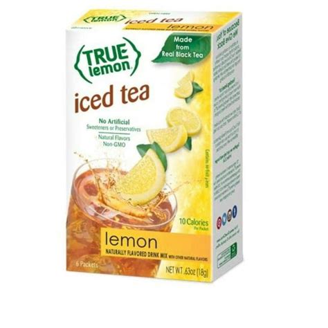 True Lemon Iced Tea Lemon Drink Mix 0 63 Oz 12 Pack Stockupexpress