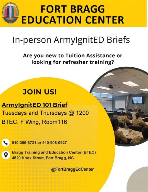 Tuition Assistance Amp Credentialing Assistance Programs Fort Bragg