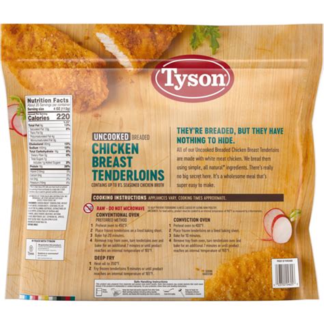 Tyson Breaded Uncooked Chicken Breast Tenderloins 64 Oz Instacart