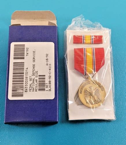 U S Military National Defense Service Medal Ribbon Pin Ebay