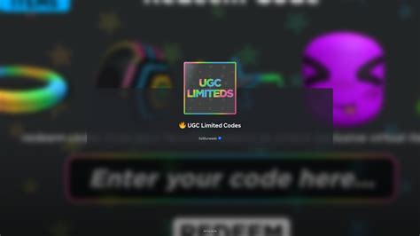 Ugc Limited Codes