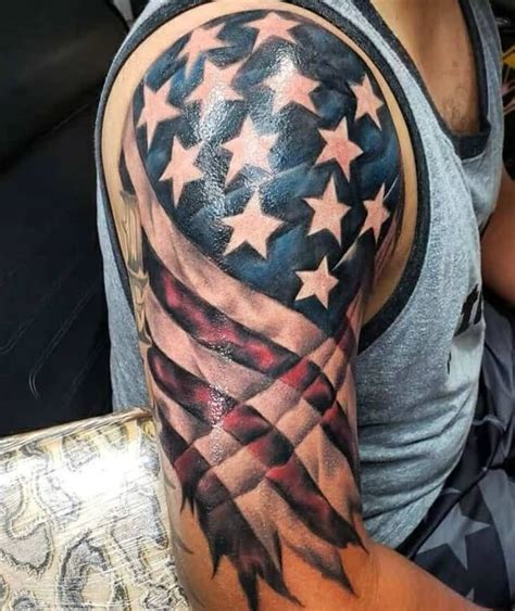 United States Flag Tattoo