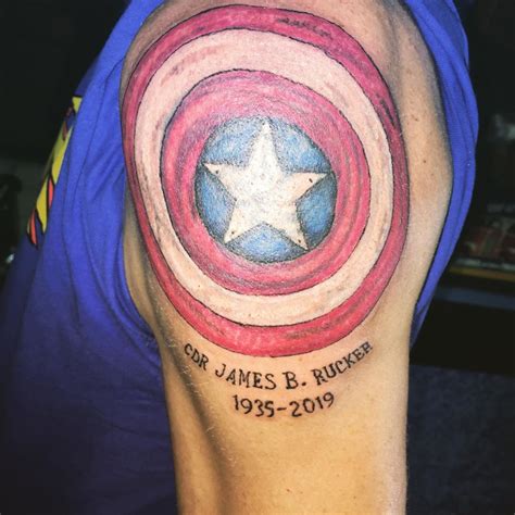 Updated 40 Heroic Captain America Tattoos November 2020