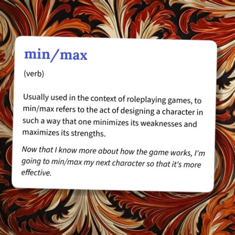 Urban Dictionary Min Max