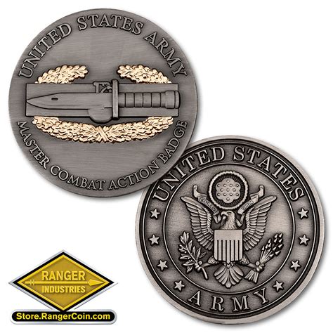 Us Army Combat Action Badge Challenge Coin Meach Amp 39 S Military