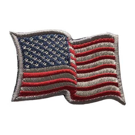 Us Flag Waving Patch Subdued Silver Us Flag Waving Patch Subdued Silver