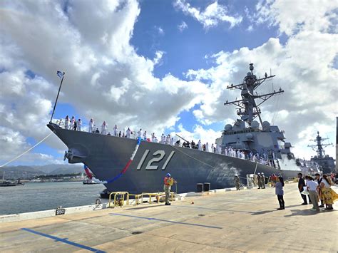 Uss Frank E Petersen Jr Amp Uss Michael Murphy Return To Pearl Harbor