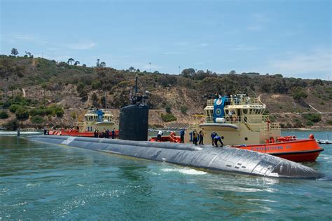 Uss Hampton Departs Naval Base Point Loma For Western Pacific
