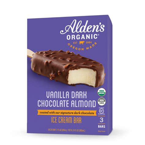 Vanilla Dark Chocolate Almond Bar Alden S Organic