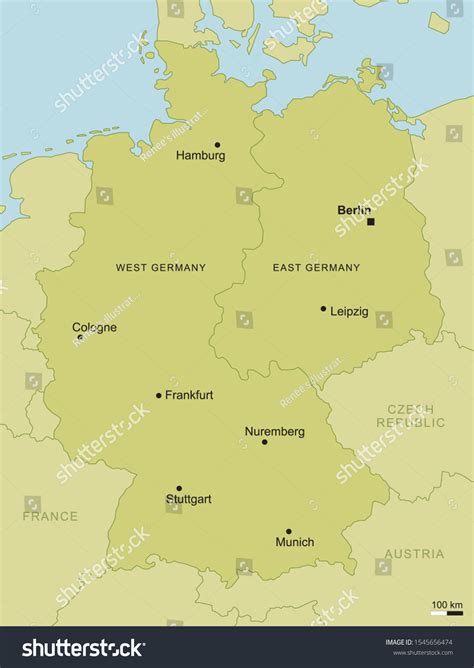 Vector Map East West Germany Important Stock Vector Royalty Free Vector Map East West Germany Important Stock Vector Royalty Free