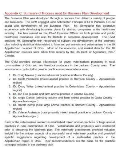 Veterinary Business Plan Template Prntbl Concejomunicipaldechinu Gov Co