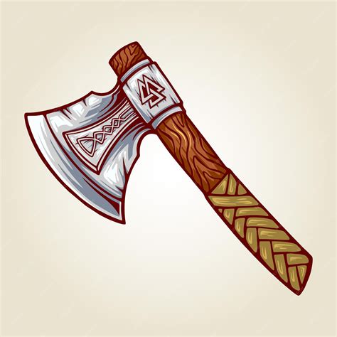 From Norse Draft To Mini Masterpiece: Viking Axe Drawing Small