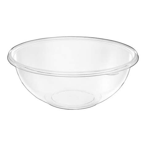 Visions 320 Oz Clear Pet Plastic Round Catering Serving Bowl 5 Pack