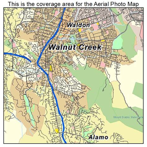 Walnut Creek Ca Zip Code Map United States Map