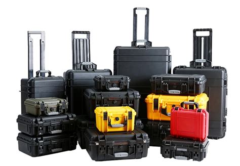 Waterproof Hard Plastic Tool Case Trolley Gun Case With Draw Bar