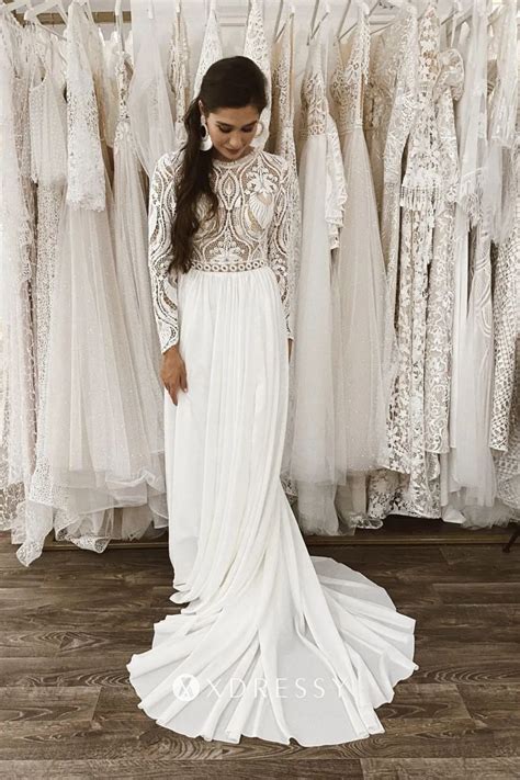 Wedding Dress Boho Long Sleeve: Chic Trend