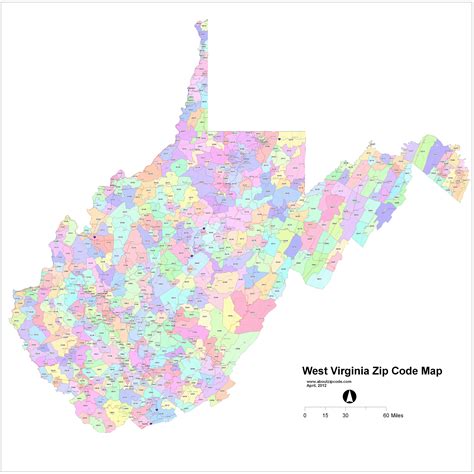 West Virginia Zip Code Map In Excel Zip Codes List And Population Map