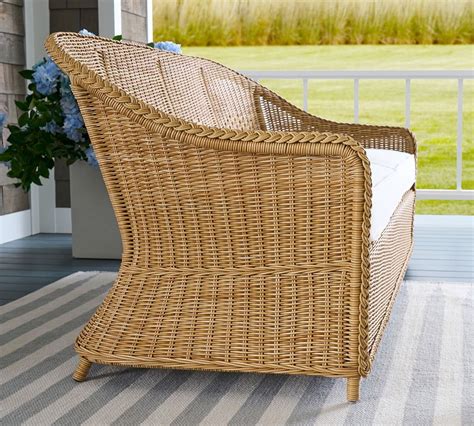 Westport Wicker Outdoor Sofa Pottery Barn