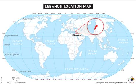 Where Is Lebanon Located Location Map Of Lebanon