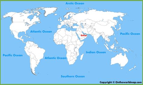 Where Qatar Is Located On The World Map