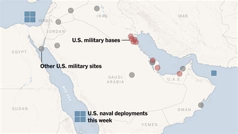 Where U S Forces Are Deployed In The Middle East The New York Times