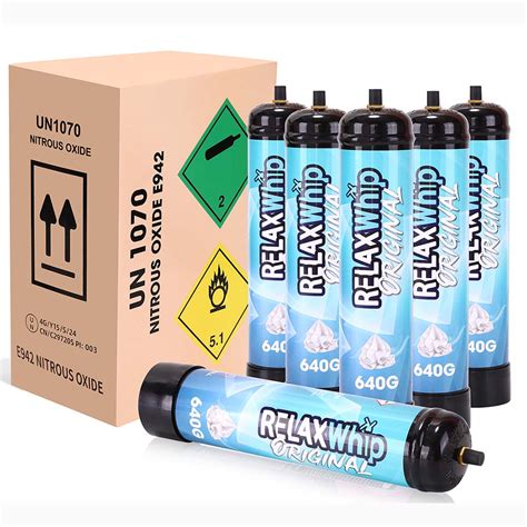 Whipped Cream Chargers Nitrous Oxide N2o 640G Relxwhip