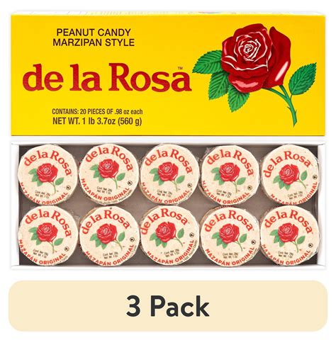 Wholesale De La Rosa Mazapan Giant Peanut Mexican Candy 20 Count For Your Store Faire