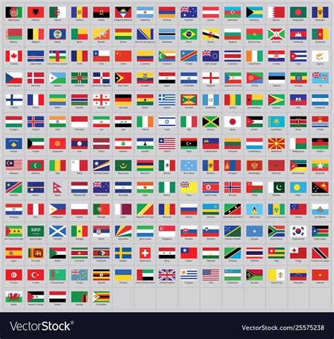 World Flags With Names