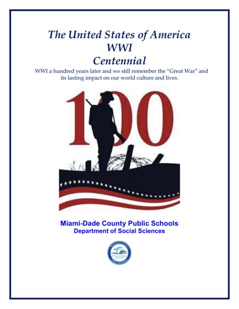 Wwi Centennial An Overview