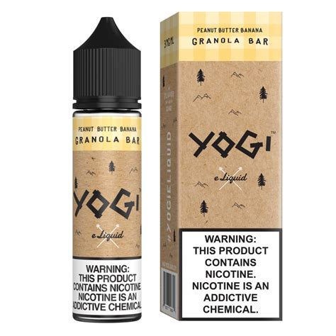 Yogi E Liquid Peanut Butter Banana Granola Bar Salt Nic Vape Juice