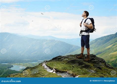 Young Traveler Exploring The World Concept Stock Image Image Of