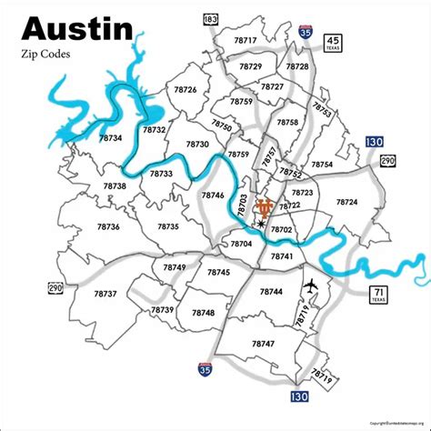 Zip Code Map Austin Tx
