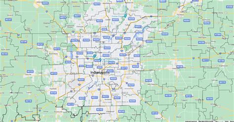Zip Code Map Indianapolis Indiana