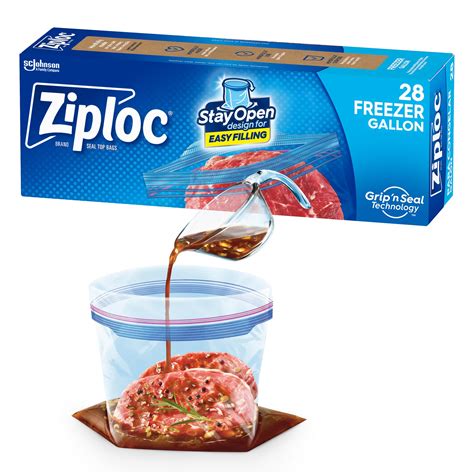 Ziploc Freezer Bags With Stay Open Design For Easy Filling Same Day Delivery Or Pickup Hornbacher S